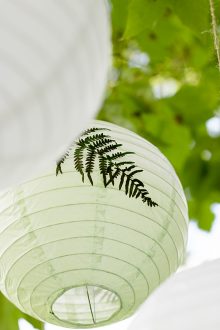 Lampions gestalten und verschönern - natürlich grün DIY Anleitung Urban Jungle Greenery