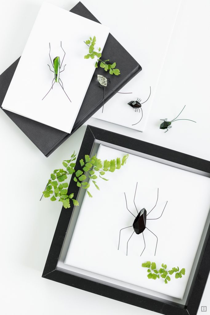 Epoxidharz - Kristalle aus Gießharz selber herstellen - DIY Anleitung für Insekten auf Leinwand und als Kühlschrankmagnete